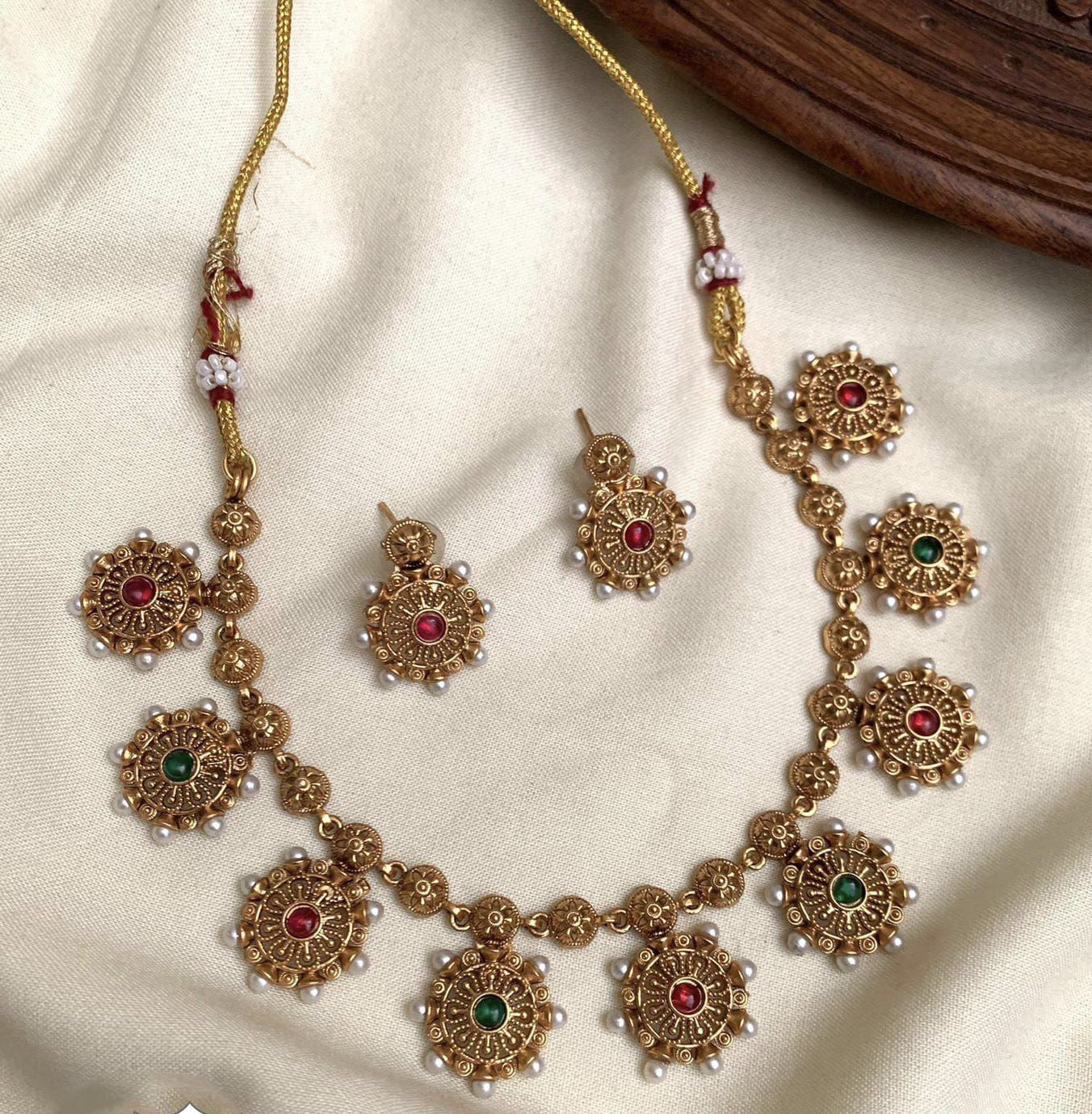 Red and green  Necklace